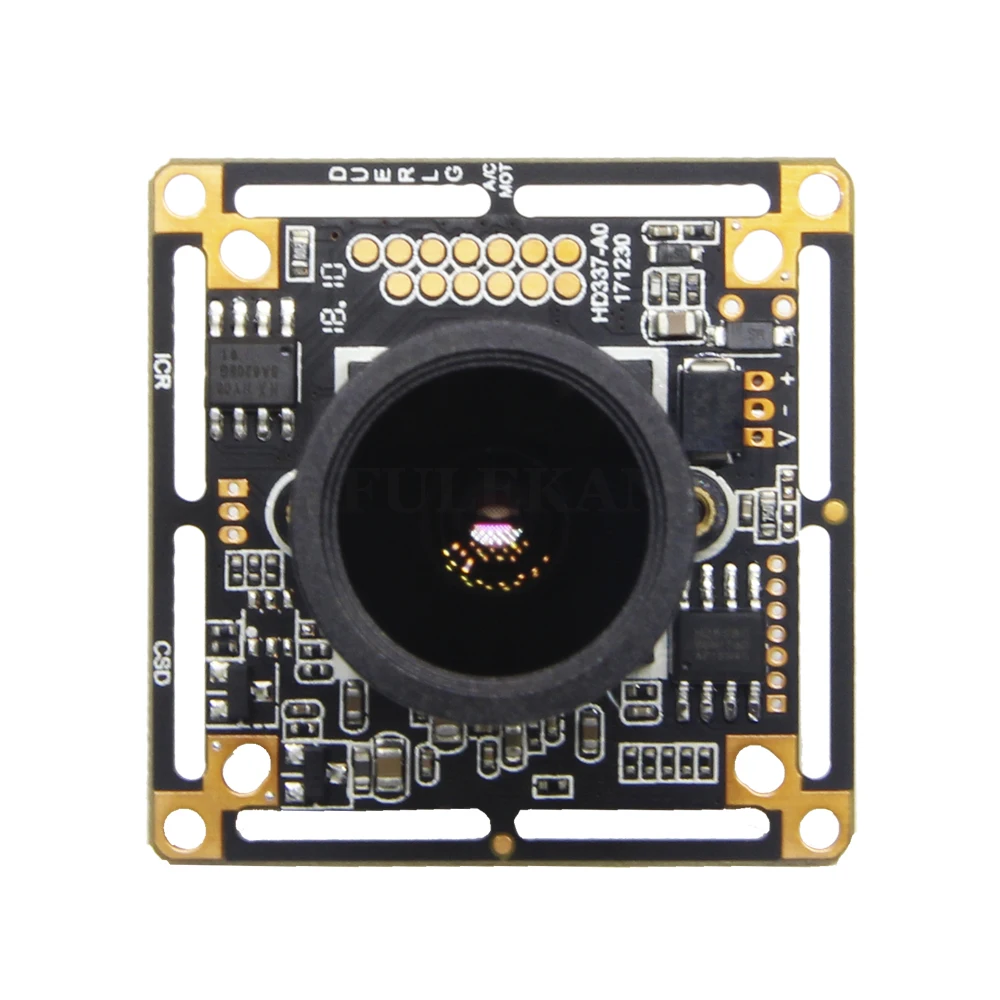  Starlight 1080P AHD Camera Module Board with IMX307 and F1.2 4mm Lens UTC Coaxial OSD Control Color - 32816292895