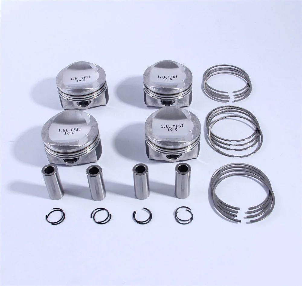 

STD 82.5mm 4Pcs Piston & Ring Set Fit For VW Beetle Golf Jetta Passat CC AUDI A3 TT 1.8T 06H 107 065 DL CP DF BS 06J 198 151 B