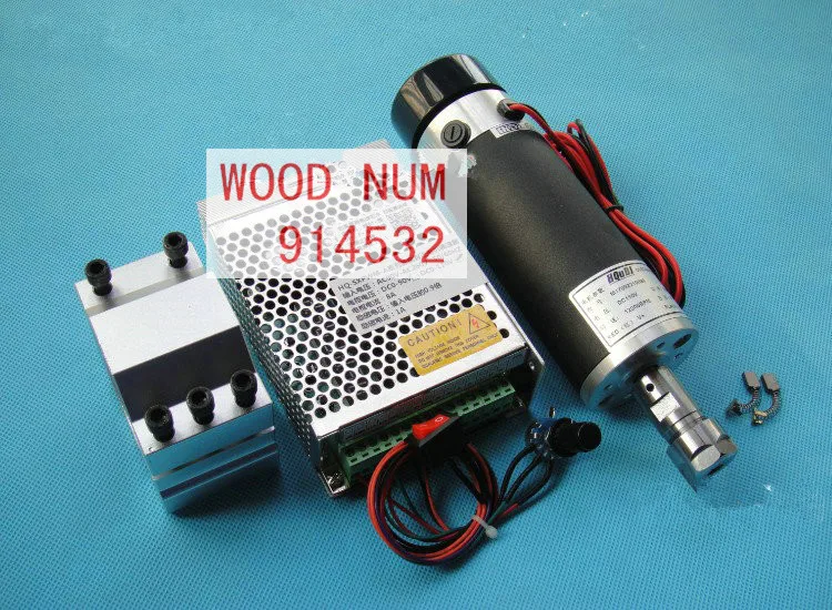 ER16 DC110V 600W гравировальный станок с воздушным охлаждением Шпиндельный двигатель + 1