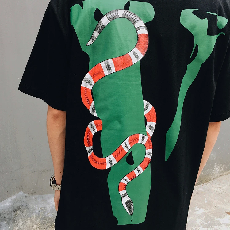 Women Shirt Hip Hop Summer Big V Tee 