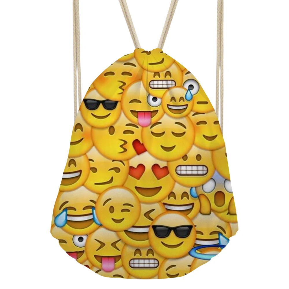 FORUDESIGNS Funny Emoji Sports Bags for Training Fitness Notebook Backpack Women's Fitness Shoes
