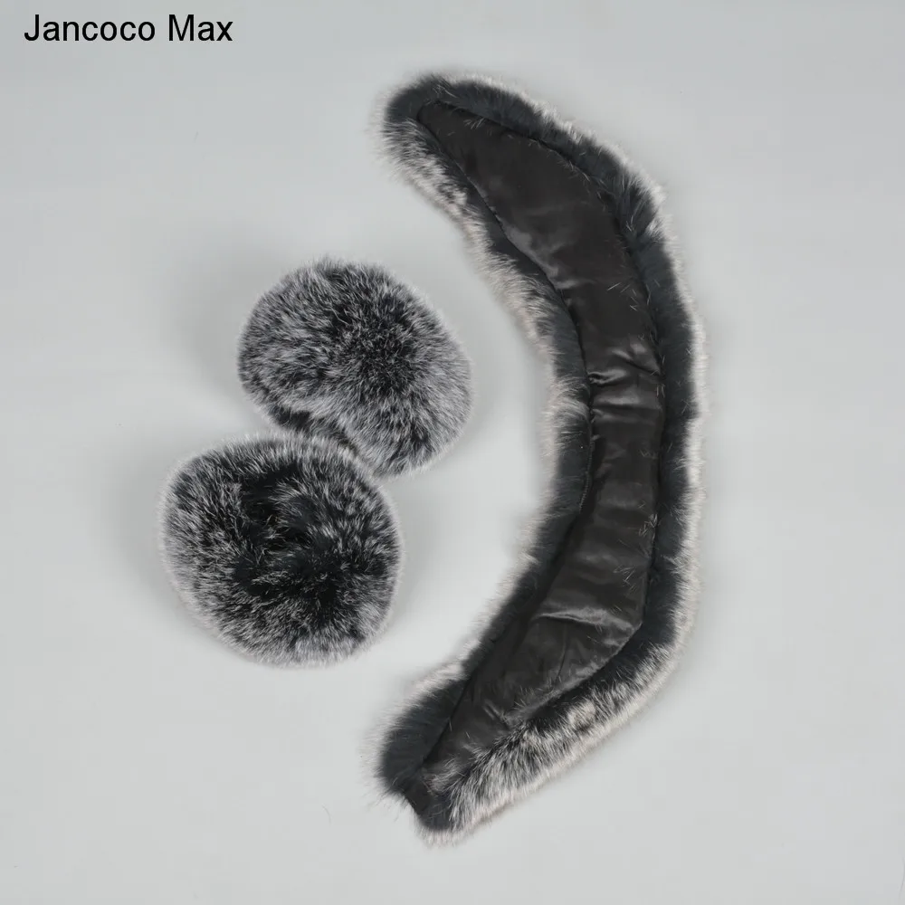 2018 New Arrival Real Fox Fur / Raccoon Fur Collar Cuffs Women Winter Fashion Magnetic Scarf S7245