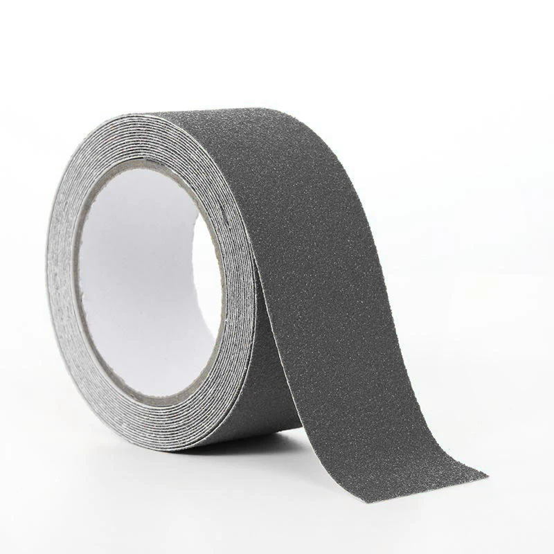 5m*5cm Safety Strong Adhesive Anti-slip Tape Non Skid Safe Grit Tape Grip Sticker PVC Warning Tape Used for Stairs Floor - Цвет: gray