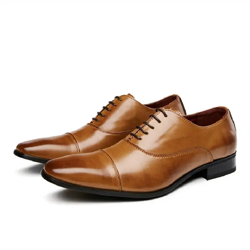 

New Luxury quality three joint shoes men's business shoes dress leather men casual breathable wholesale and retail free shipping