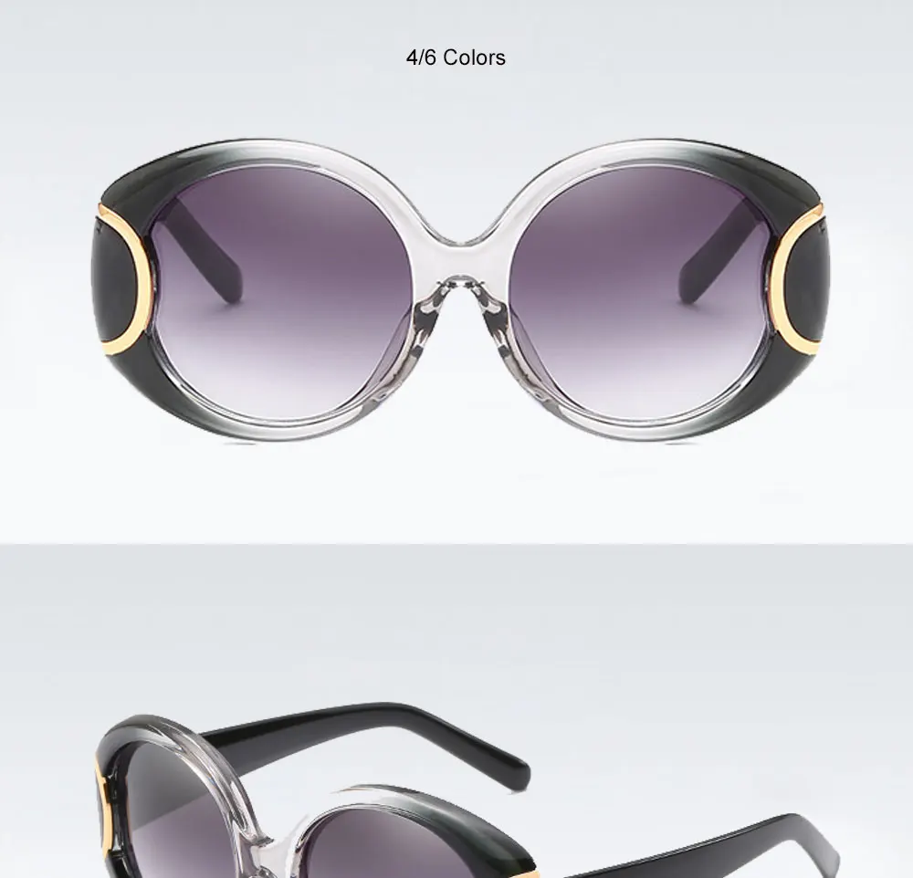 VEGA Eyewear Fashion Oval Sunglasses Women for Big Face Ladies Oversized Glasses with  ( (8)