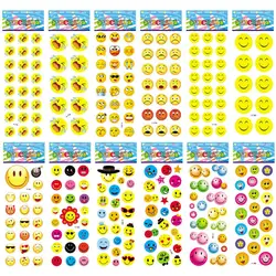 12 листов/комплект улыбка, выражение лица Emoji Стикеры s для дневник фотоальбом награда Тетрадь детские игрушки Стикеры Скрапбукинг декор