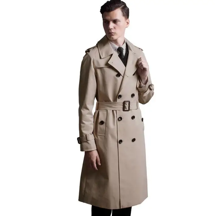 Sankthing Sankt Men Chinese style Outerwear Autumn Winter Trench Coat 