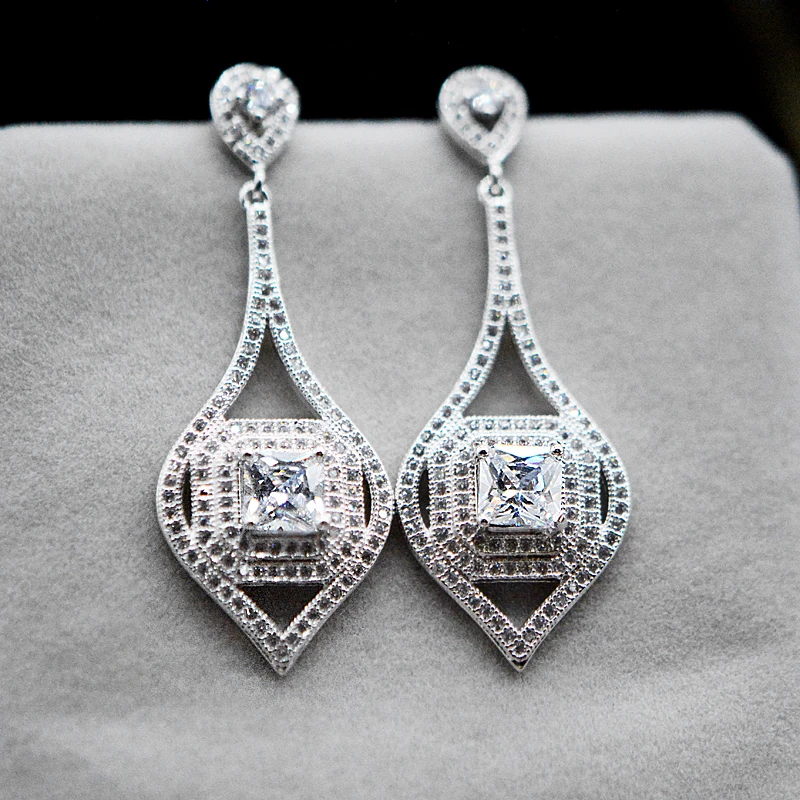 Для женщин Pendientes мода Brincos Кристалл Стад букле d'oreille Femme 925 стерлингов