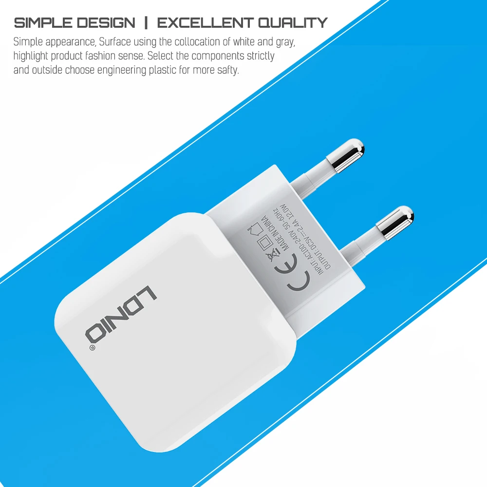 LDNIO شاحن USB مزدوج ، الهاتف المحمول قابش الشاحن نمط الاتحاد الاوروبي السفر الحائط مهايئ شاحن ل فون باد سامسونج Xiaomi الهاتف شاحن LDNIO شاحن USB مزدوج ، الهاتف المحمول قابش الشاحن نمط الاتحاد الاوروبي السفر الحائط مهايئ شاحن ل فون باد سامسونج Xiaomi الهاتف شاحن