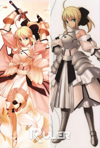 

Free Shipping New Japanese Anime hugging pillow case (Peach Skin Fate/Stay night Saber Altria Pendragon