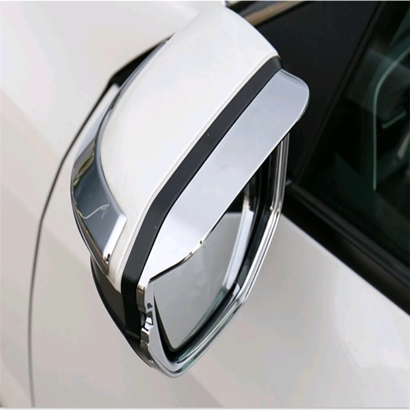 

car auto cover styling For Honda Civic 2016 generation 10 chrome side wing fender rearview mirror fine rain shield eyelid trim