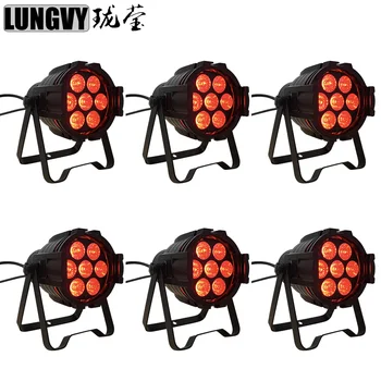 

Free shipping 6pcs/lot LED Par 7x10w RGBW LED Stage Light Par Light With DMX512 For Disco DJ Projector Machine Party Decoration