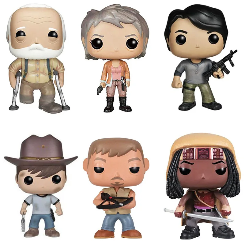 Funko pop WALKING DEAD& CARL DARYL DIXON HERSHEL GREENE MICHONNE фигурка Коллекция Модель игрушки для детей