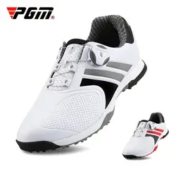 PGM Профессиональный Для мужчин Водонепроницаемый дышащая обувь для гольфа вращающийся Shoeslace спортивная обувь; обувь для прогулок;