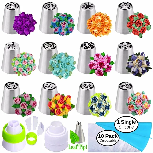 russian piping tips russian nozzles for cake cupcake icing russian piping tips chart pdf