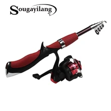 Sougayilang Hot Sell Ice Fishing Rod and Reel Set Special Mini Carbon Fiber Rod with Full Metal Reel Ice Fishing Rod Combo Kit