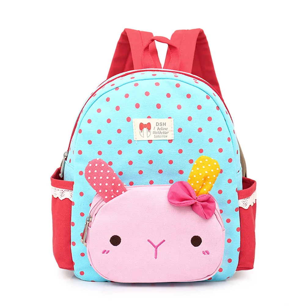 Dachshund on Dots Girls Pink Preschool Toddler Childrens Backpack /& Lunch Box Set