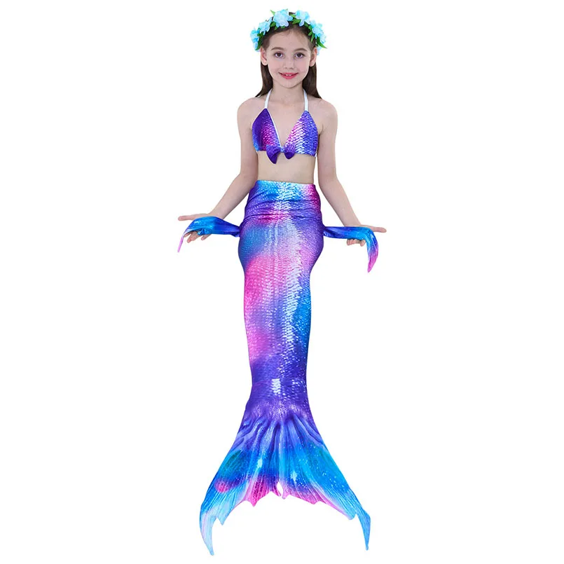 girls mermaid tail swimwear 5-1