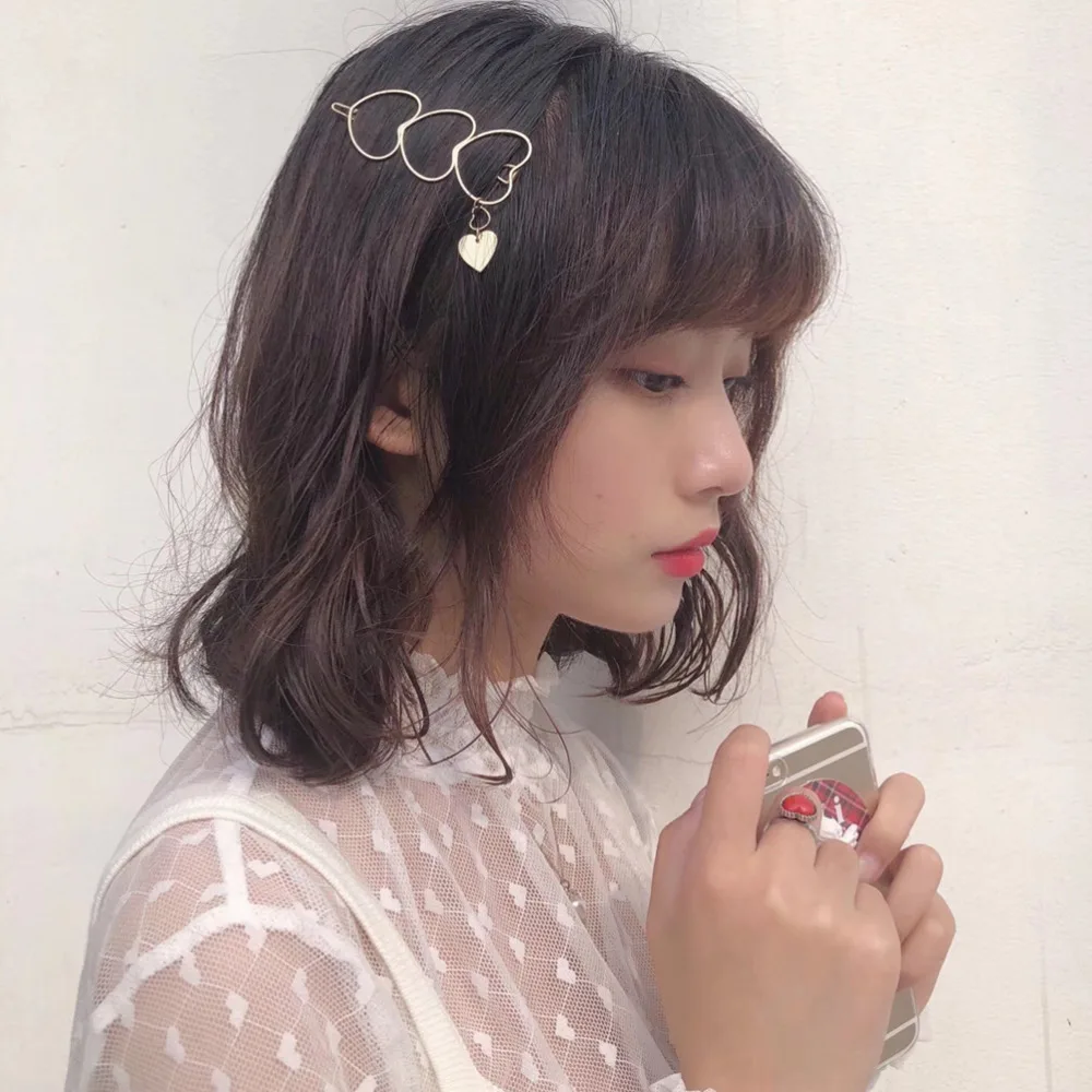 

Star Hair Clips for Women Fashion Sweet Imitation Korean Style Hairpins Alloy Metal Headmade Girls INS Hair Accessories
