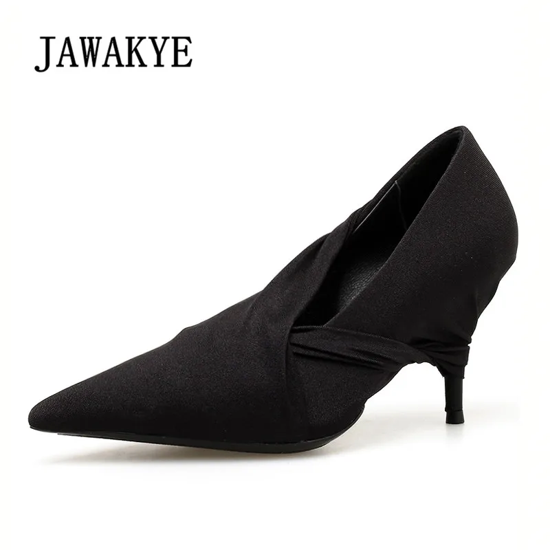 stretch fabric pumps