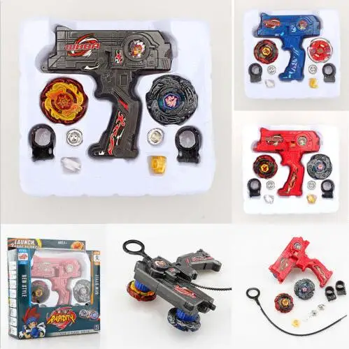 

Fusion Top Metal Master Rapidity Fight Rare Beyblade 4D Launcher Grip Toy Sets