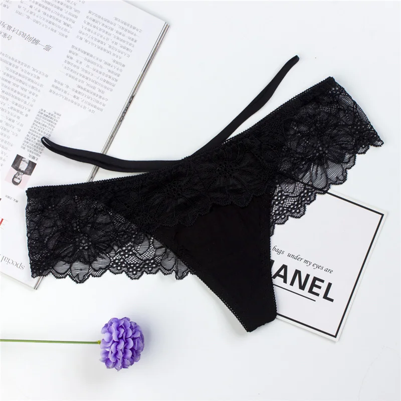 Sexy Ladies Lace Transparent Panties Thongs G Strings Panties Female Sex Fashion Low-Rise Women Underwear Seamless Briefs 15 (12)