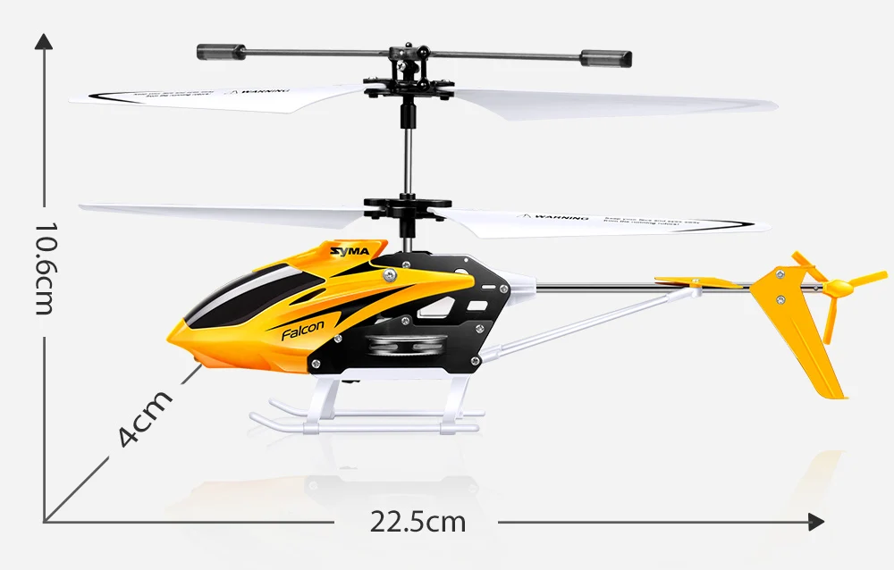 Syma 2 канала Крытый маленький размер RC вертолет с гироскопом, устойчивый беспилотный класс детские игрушки для начинающих Рождественский подарок для ребенка
