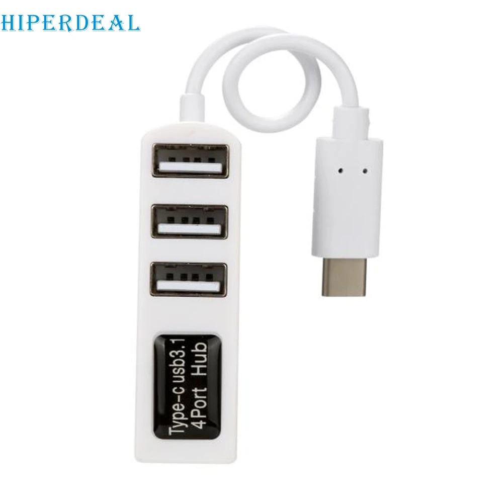 

Ecosin2 Type-C To 4-Port USB 3.0 Hub USB 3.1 Adapter For MacBook Pro() and Other Type-C Supported Devices Drop Shipping 17mar24