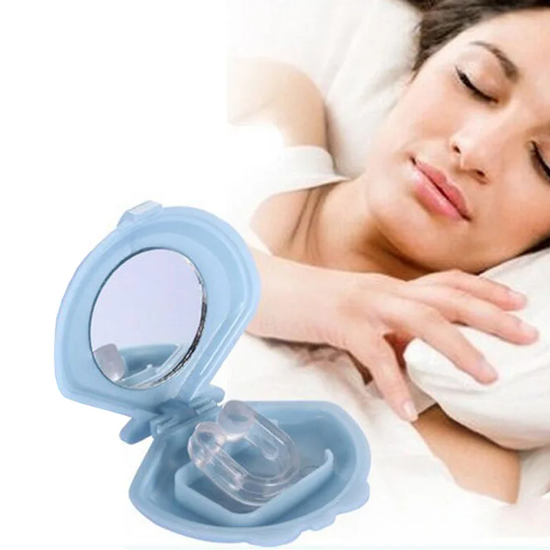 

New mini silicone anti-snoring device good sleeping stop snoring