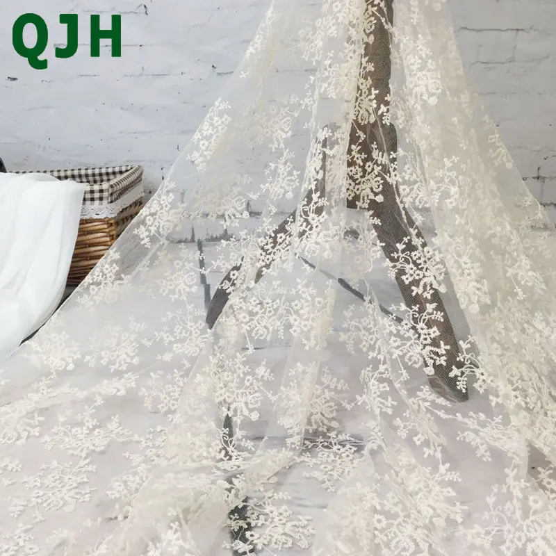 Новое поступление французская кружевная ткань Цветочная сетка вышивка