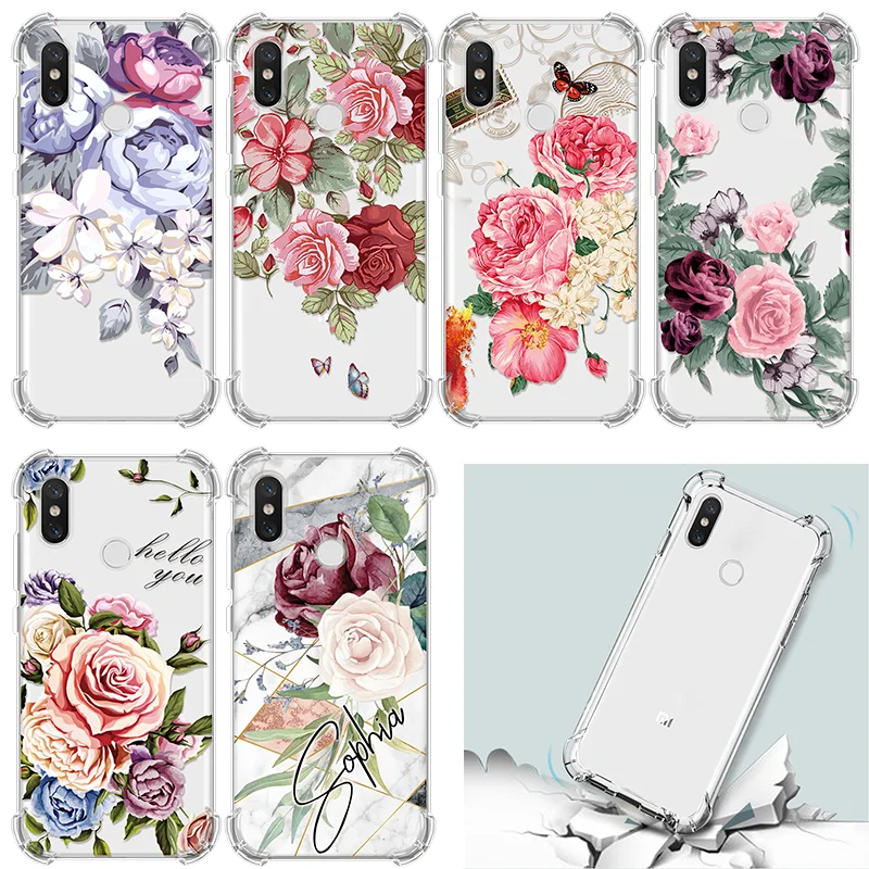 

Shockproof Transparent Cases For Xiaomi Redmi Note4 4pro 5 Plus Note 4X Printed Pattern Silicone Phone Capa For Xiaomi Mi 6 Case