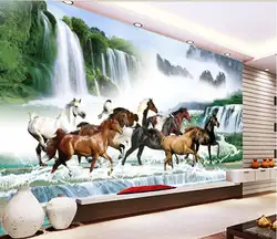 [Самоклеющаяся] 3D лошадь водопад 166 настенная бумага настенная печать наклейка настенные фрески