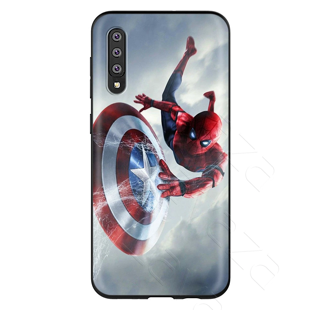 Lavaza Marvel Человек-паук Капитан Америка чехол для samsung Galaxy S6 S7 край J6 S8 S9 S10 плюс A3 A5 A6 A7 A8 A9 Note 8, 9