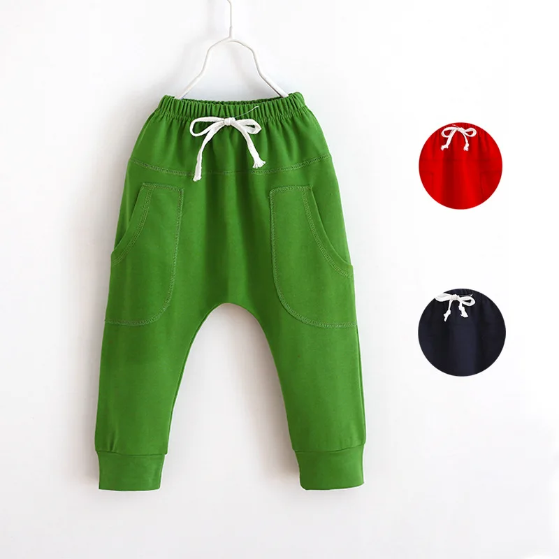 Модные весенне-осенние штаны-шаровары для мальчиков и девочек; детские штаны для отдыха; Детские хлопковые брюки; детские штаны для бега; одежда для малышей