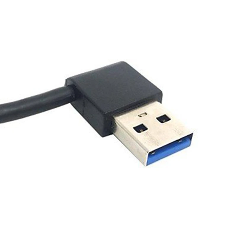 USB 3,0 type A папа 90 градусов влево под углом вправо угловой удлинитель прямое соединение 0,5 м 1,5 фута