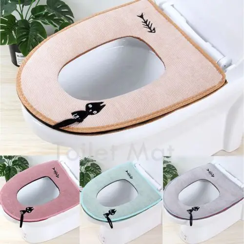

FAROOT Bathroom Toilet Seat Closestool Washable Soft Warmer Mat Cover Pad Cushion