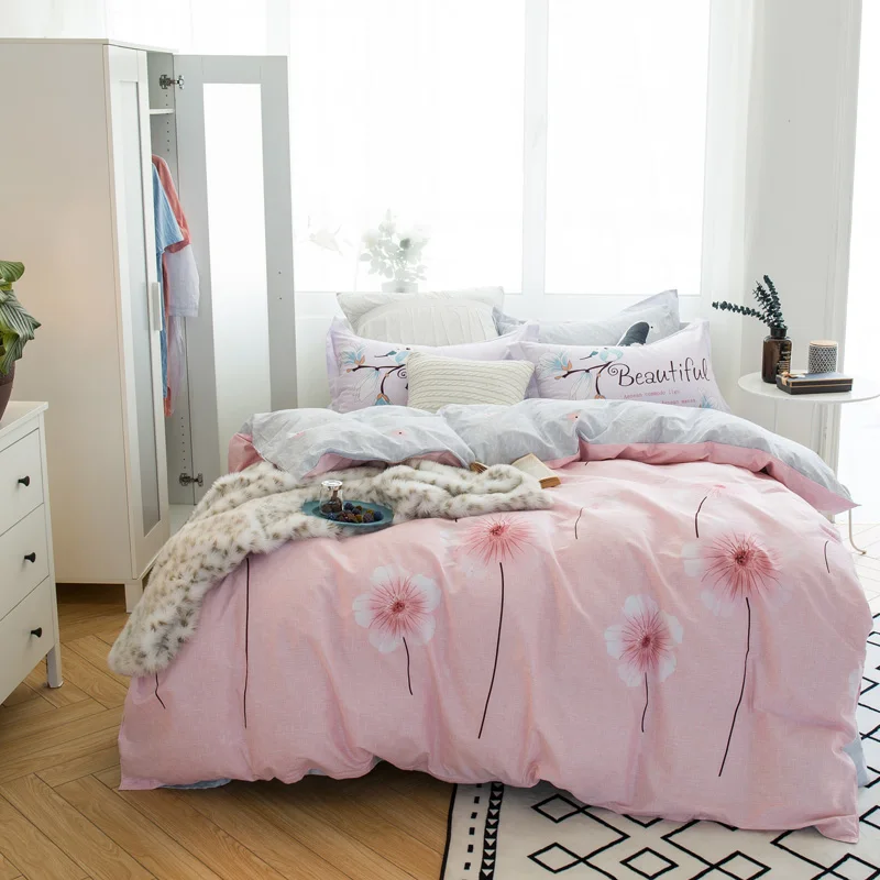 Chinese Peony flower bed linen girl 100% cotton bedding set queen full size 3d quilt cover 4/5 pcs grey sheet bed spreads adult Chinese Peony flower bed linen girl 100% cotton bedding set queen full size 3d quilt cover 4/5 pcs grey sheet bed spreads adult