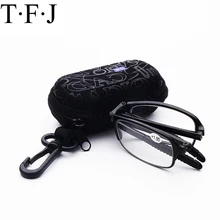 Ультра-светильник оптика складные очки для чтения Для мужчин Для женщин смолы очки прямоугольные TR90 высококачественные оптические линзы чехол увеличительные защитные очки унисекс