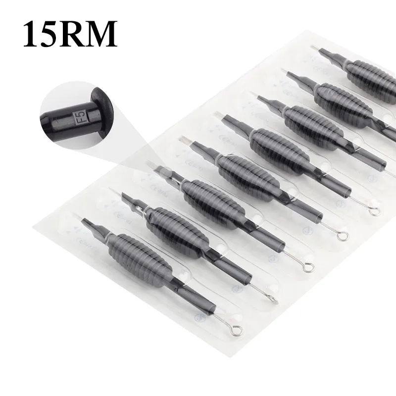 

3/4" (19mm) Black 20 Pcs Disposable Tattoo Grips Tube with Needles for Tattoo Accessory Equipment Machine Supply -15rm