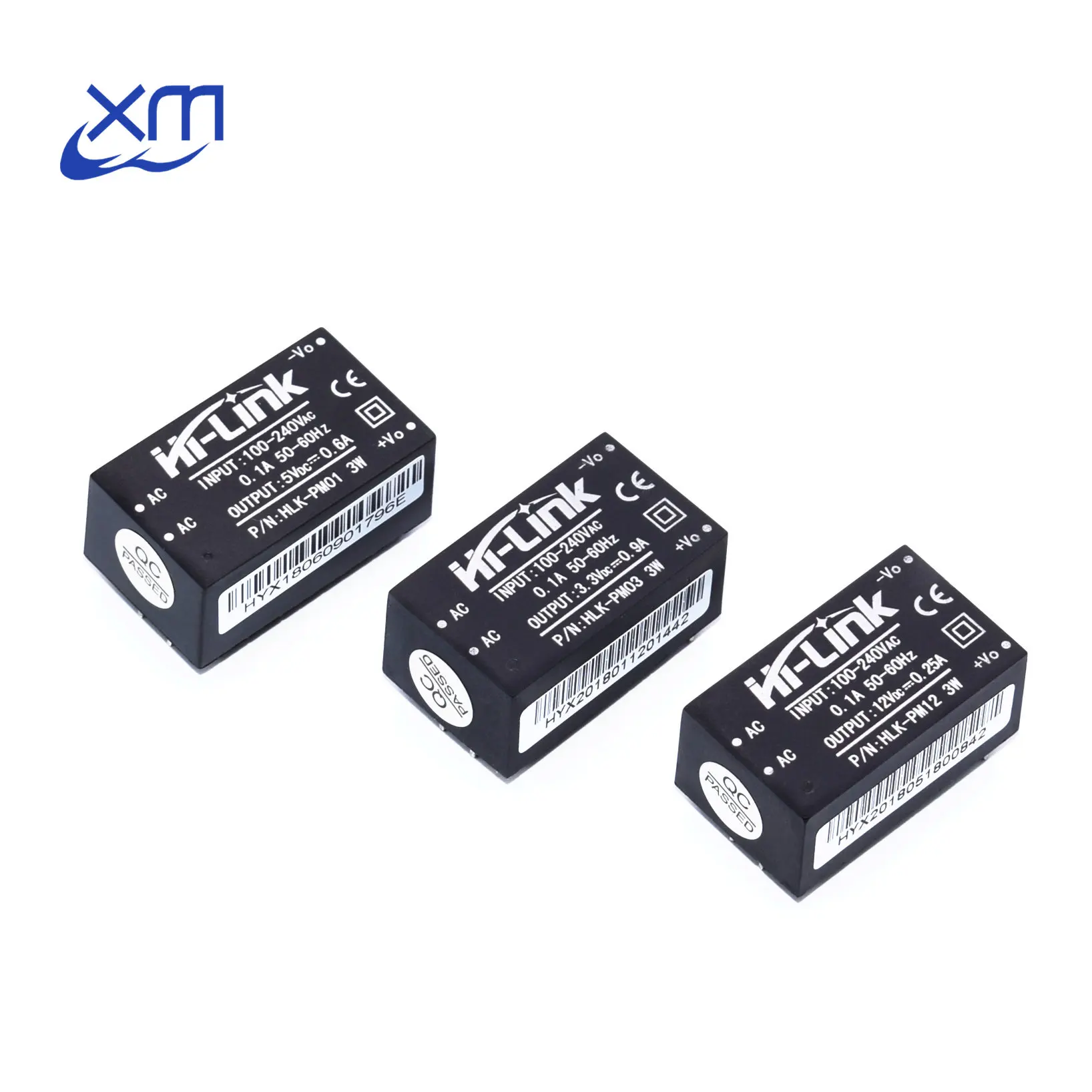 

HLK-PM01 HLK-PM03 HLK-PM12 AC-DC 220V to 5V/3.3V/12V mini power supply module,intelligent household switch power module UL/CE