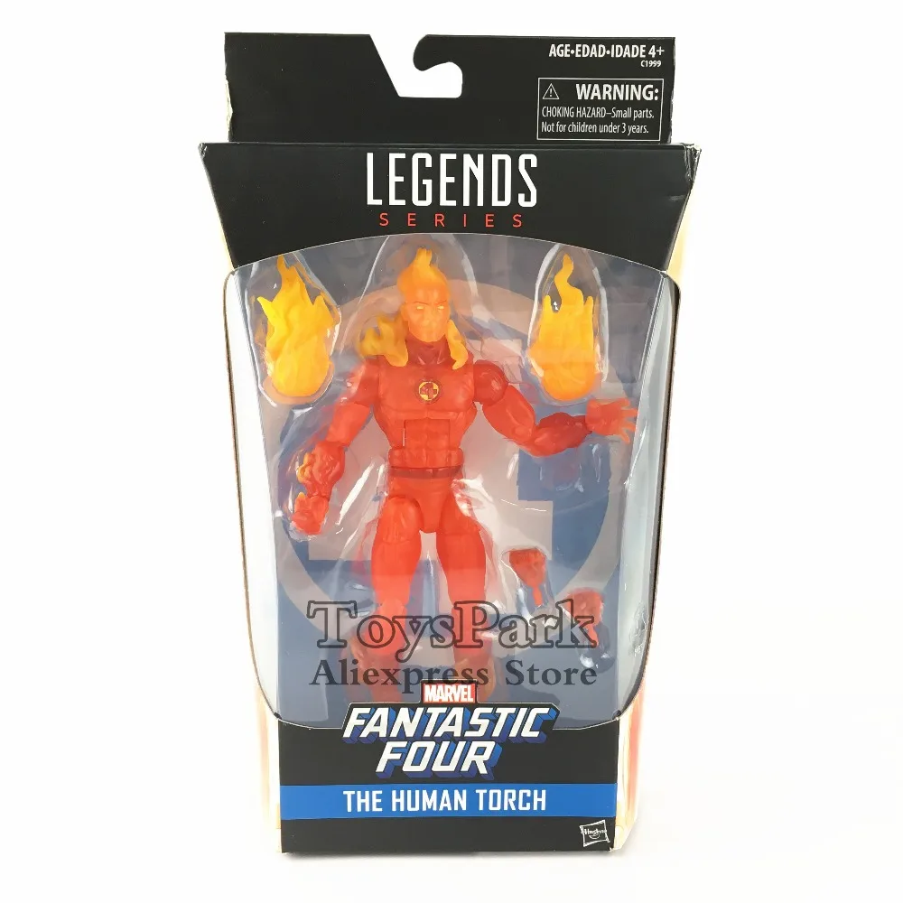 

Marvel Legends Series 6" Fantastic Four 4 The Human Torch Action Figure 2017 Walgreens Exclusive Collectible Original Loose