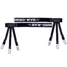 Взрывная Мужская жаккардовая черная зажим для рубашки противоскользящая подвязка нейлоновая YFS-J-MAN высокого качества пояс на подтяжках Регулируемый для отдыха