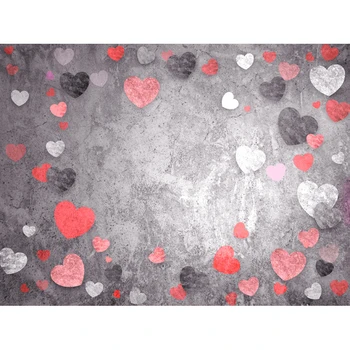 

Valentine's Day Vinyl Photography Backdrops Newborns Customized Computer Printed Background Love valentine 7X5ft F-1847