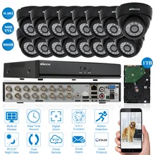 KKMOON 800TVL безопасности Камера Системы 16CH полный 960 H/D1 видеорегистратор 1 ТБ HDD HDMI P2P Onvif цифровой DVR видеорегистратор 16* Крытый IR купольная Камера