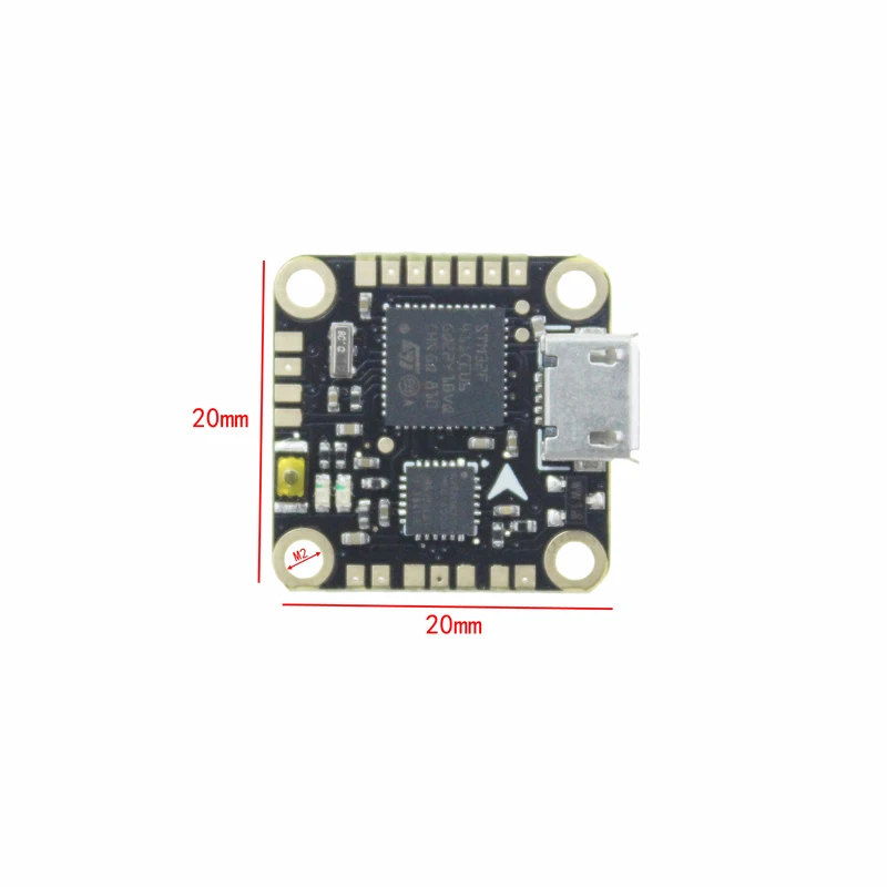 

HAKRC 2S Mini F411 Crossing Machine Flight Control 16*16mm Integrated OSD\BEC
