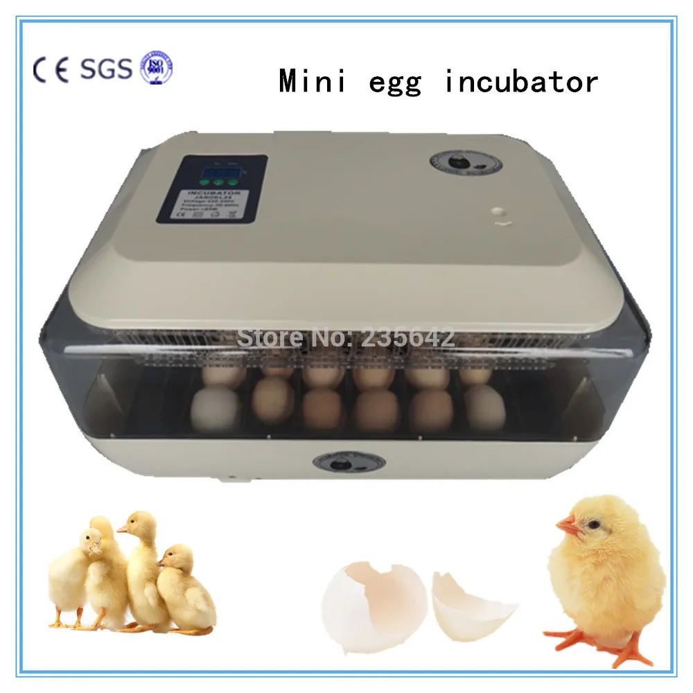 CE approved electricity JN24 holding 24 chicken eggs automatic egg incubator high hatching rate