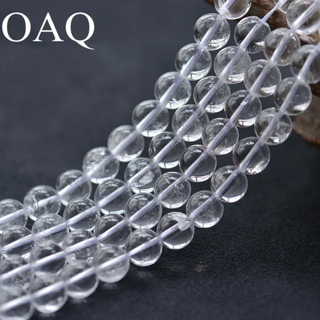 Buy 6 16mm Natural White Crystal Beads For Beading