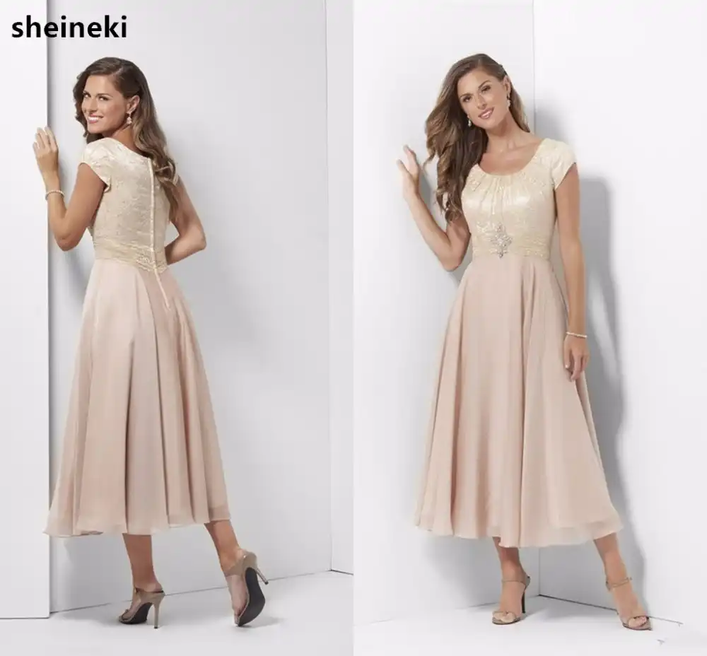 tea length casual wedding dresses