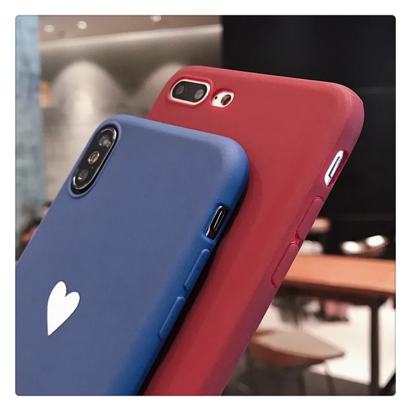 Lovebay Love Heart чехлы для телефонов, чехлы для Iphone 11 Pro 6 6S 7 8 Plus XS Max XR X, Мягкий ТПУ силиконовый ультратонкий простой чехол