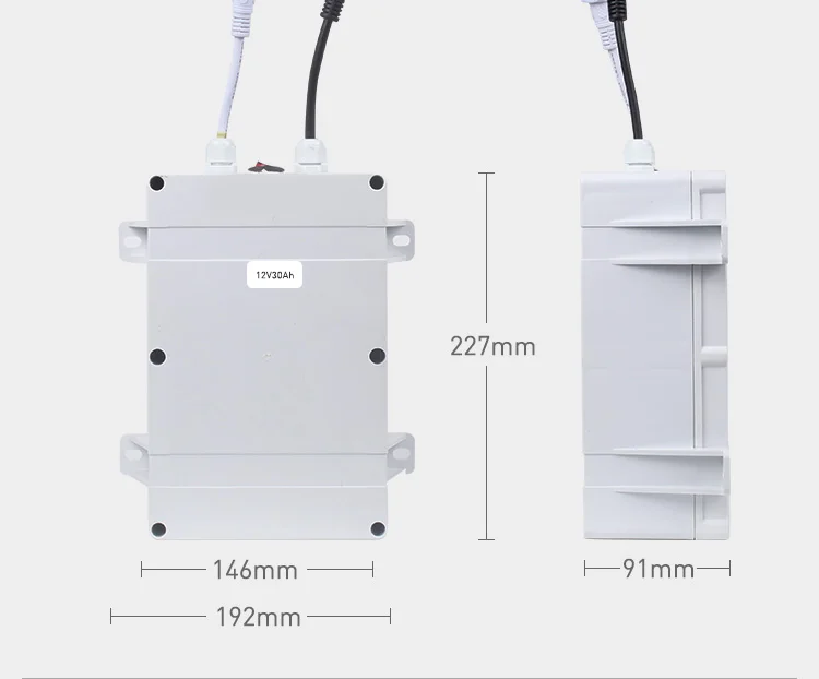 12v Солнечное хранение аккумуляторной батареи 20ah 30ah 18650 перезаряжаемый водонепроницаемый литиевая батарея для уличный светильник преданных батареи